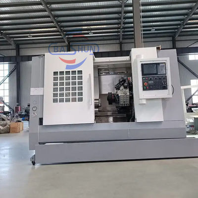 Metal Kesme Otomatik Alaşım Tekerleği Eğimli Yatak CNC Döner Makine TCK550