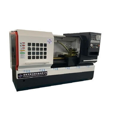 Ağır Kesme Metal Yüksek Hassasiyetli Düz Yatak CNC Döner Makinesi Horizontal