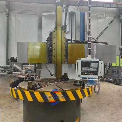 Metal Kesme İşlemleri İçin Ağır Görevli Disk Davul CNC Dikey Döner Makinesi