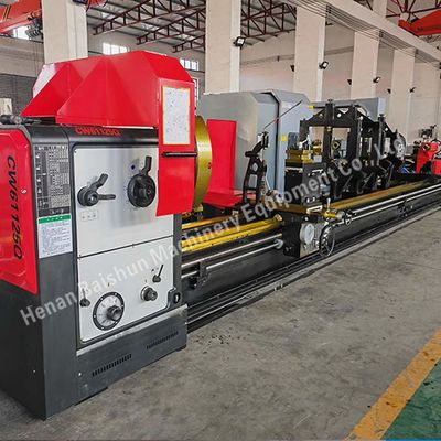 Yüksek Hızlı Yatay Döner Makinesi Cw61125q Metal Döner Yatay Yatak Genişi 600mm