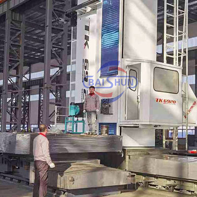 Büyük Tk69 Ağır Görevli Yatay Cnc Boring Mill Zemin Tipi Yüksek Hızlı Büyük Seyahat Boring Makinesi
