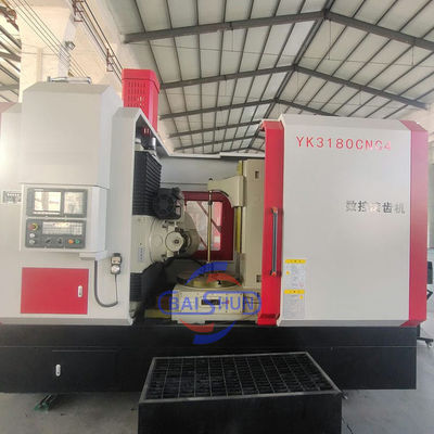 YK3180 Spiral Delek Kesme Makineleri CNC Solucan Delek Hobbing Makinesi