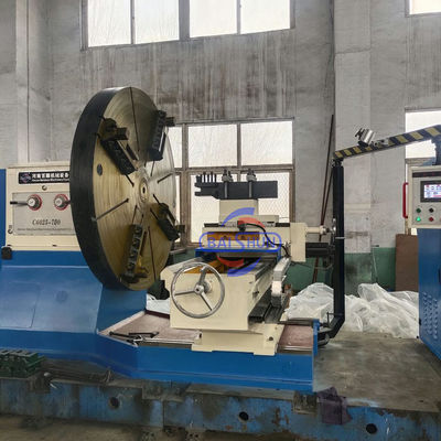 Araç Çarkı Dönüş 3500mm Swing Diameter Heavy Duty PLC Control Flange Lathe