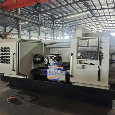 Büyük çaplı QK1325 Çift Çak 2 Eksenli CNC Düz Yatak boru Dönüştürme Dönüştürme