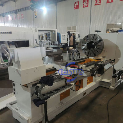 Büyük Delik Boru Diş Açma Torna Tezgahı QK1325X1500 800mm Salınım