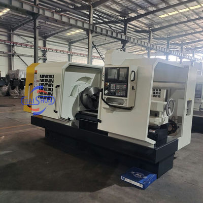 Büyük Spindle CNC Pipe Threading Lathe Makine Çift Chuck Pipe Threadler
