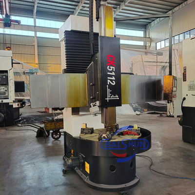 CNC Tek Sütun Dikey Carousel Lathe Metal Kesme için CNC Lathe Makine