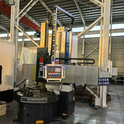 CK5116A 2 Eksen Dikey CNC Döner Makine 1600mm Döner Çapraz