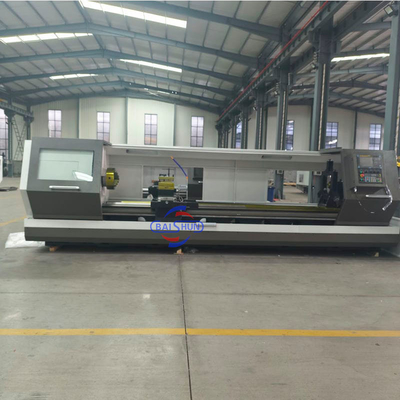 Düz Tip Ağır Görevli Yatay CNC Döviz Makinesi Metal Çalışmaları İçin