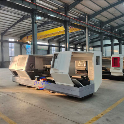 Yatay CNC Torna Tezgahı 500mm Salınım 1500mm İş Parçası